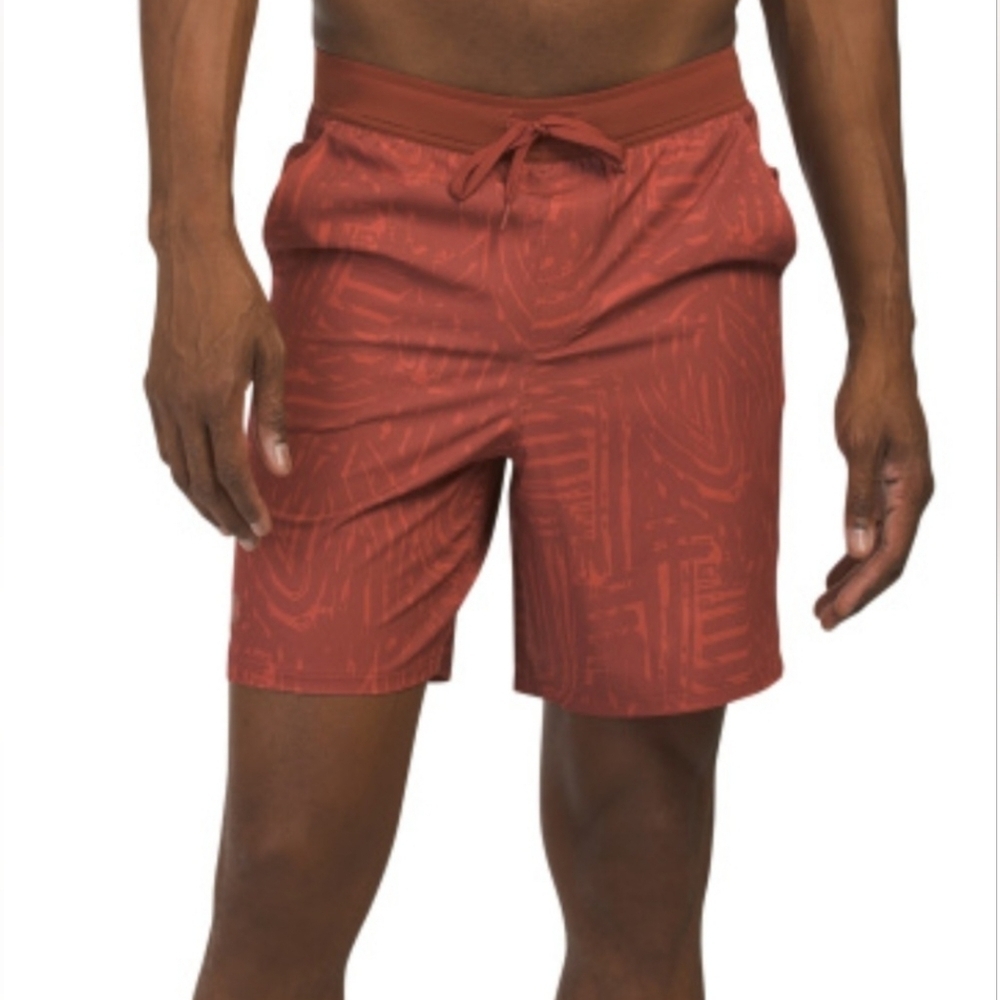 NWT Under Armour Expanse 2-in-1  Boardshorts Men's  3xl Red Geometric